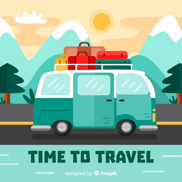 Free Vector | Flat travel background