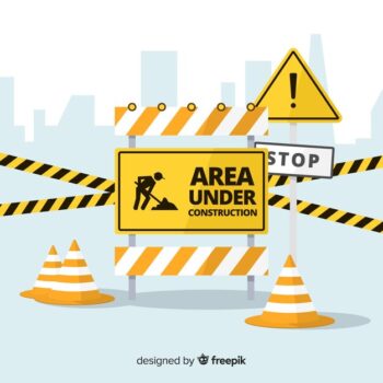 Free Vector | Flat under construction sign