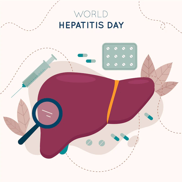 Free Vector | Flat world hepatitis day illustration