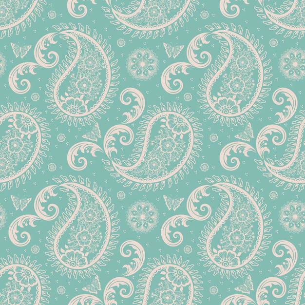 Free Vector | Floral seamless pattern background in arabian style