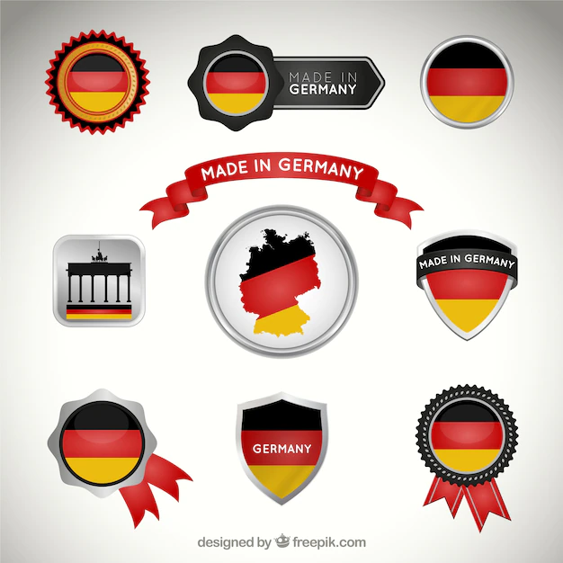 Free Vector | German badges collection