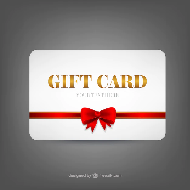 Free Vector | Gift card template