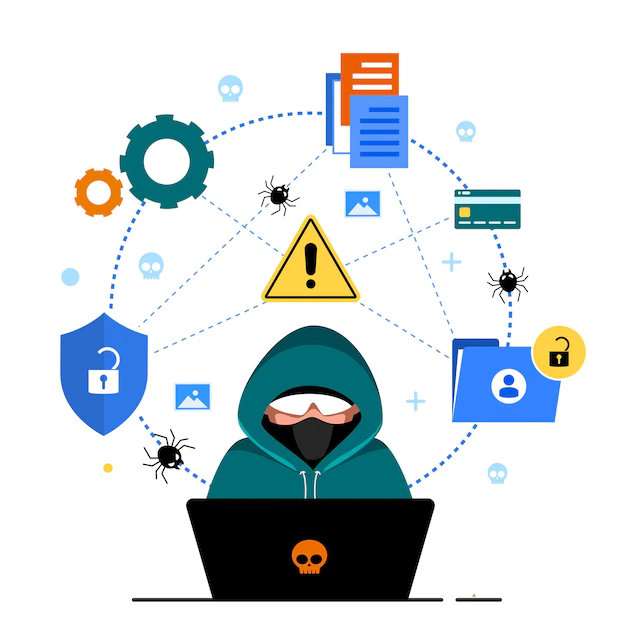 Free Vector | Global data security, personal data security, cyber data security online concept illustration, internet security or information privacy & protection.