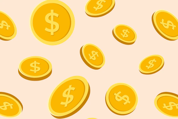 Free Vector | Gold coin pattern phone background/background wallpaper, money vector finance illustration