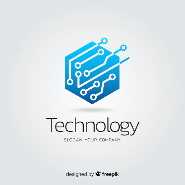 Free Vector | Gradient abstract technology company logotype