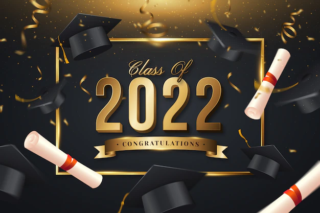Free Vector | Gradient class of 2022 background