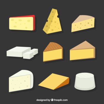 Free Vector | Great selection of cheeses