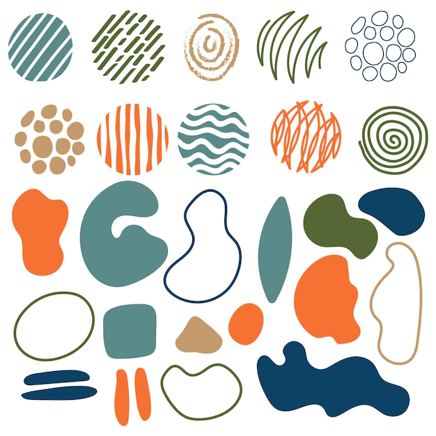 Free Vector | Hand drawn abstract shape collection