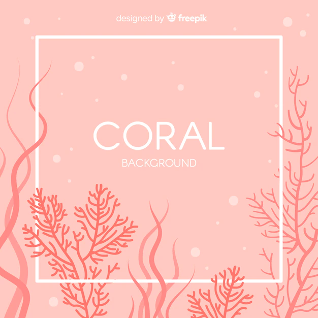 Free Vector | Hand drawn coral background