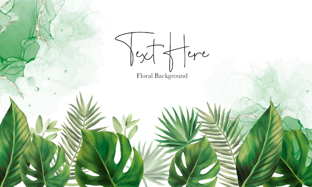 Free Vector | Hand drawn green leaves background design