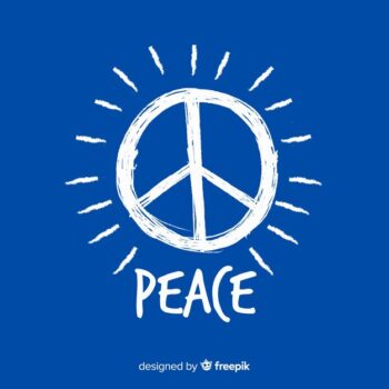 Free Vector | Hand drawn peace sign background