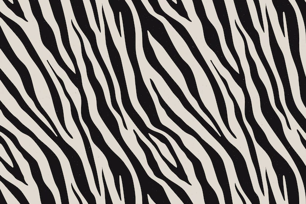 Free Vector | Hand drawn  zebra print pattern background