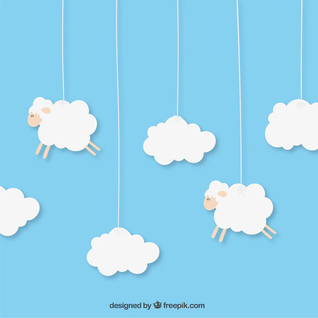 Free Vector | Hanging sheeps