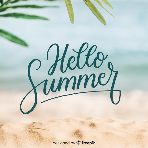 Free Vector | Hello summer background