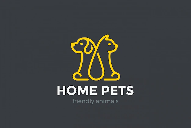 Free Vector | Home pets logo icon.