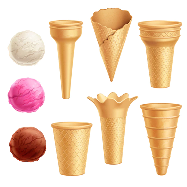 Free Vector | Ice cream icon set