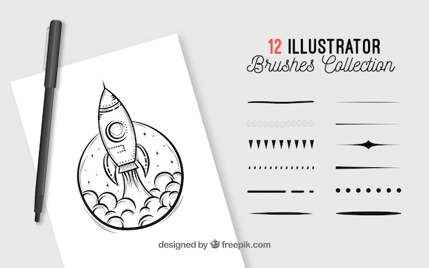 Free Vector | Illustrator brushes collection