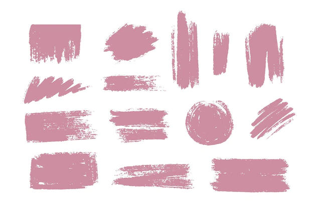 Free Vector | Ink brush stroke collection