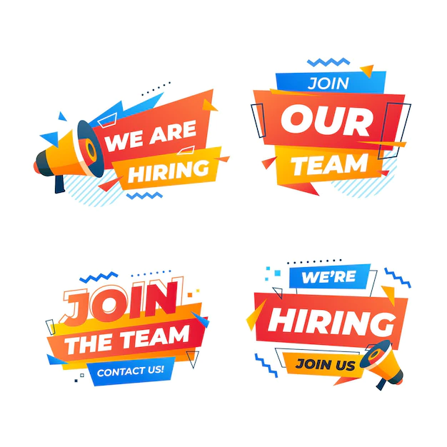 Free Vector | Join the team we are hiring banner template