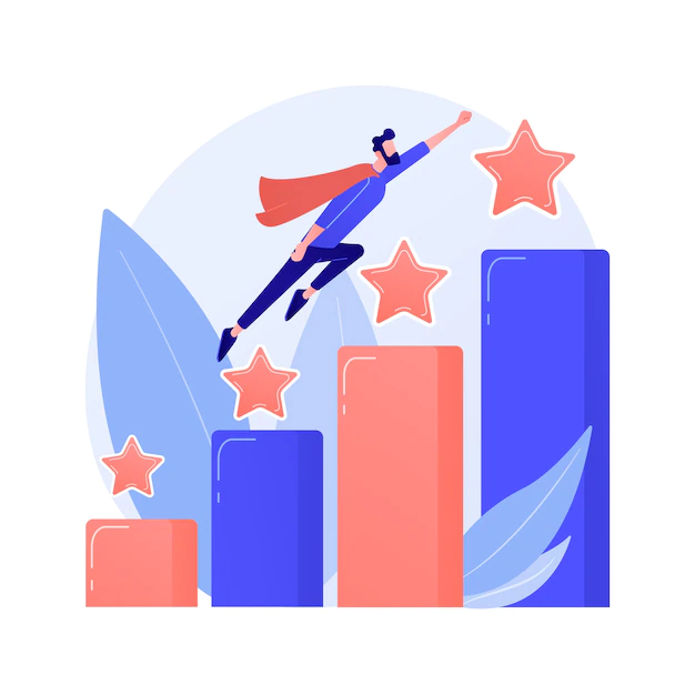 Free Vector | Leadership and job promotion. successful project, startup launching, development. team leader, ceo flat character. cartoon woman sitting on rocket concept illustration