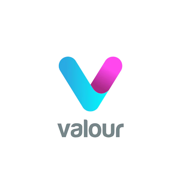 Free Vector | Letter v logo icon.