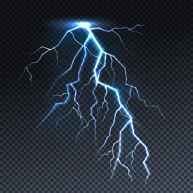 Free Vector | Lightning or thunderbolt light illustration.