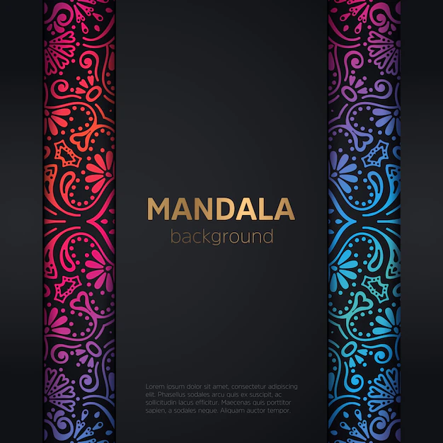 Free Vector | Luxury wedding invitation with mandala