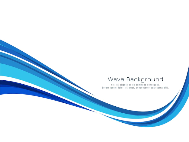 Free Vector | Modern blue wave design decorative background vector