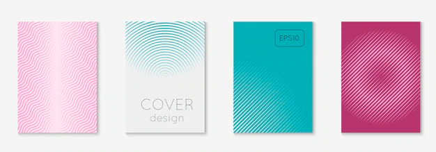 Free Vector | Modern catalog with minimalist geometric line and trendy shapes