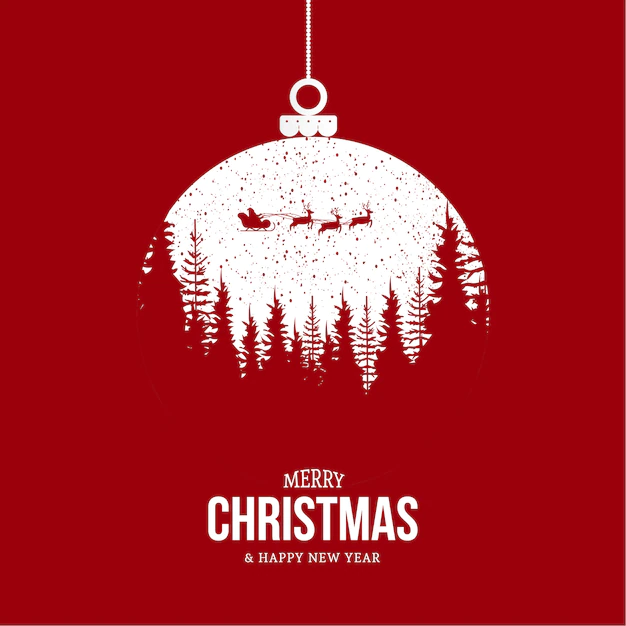 Free Vector | Modern merry christmas background with modern design
