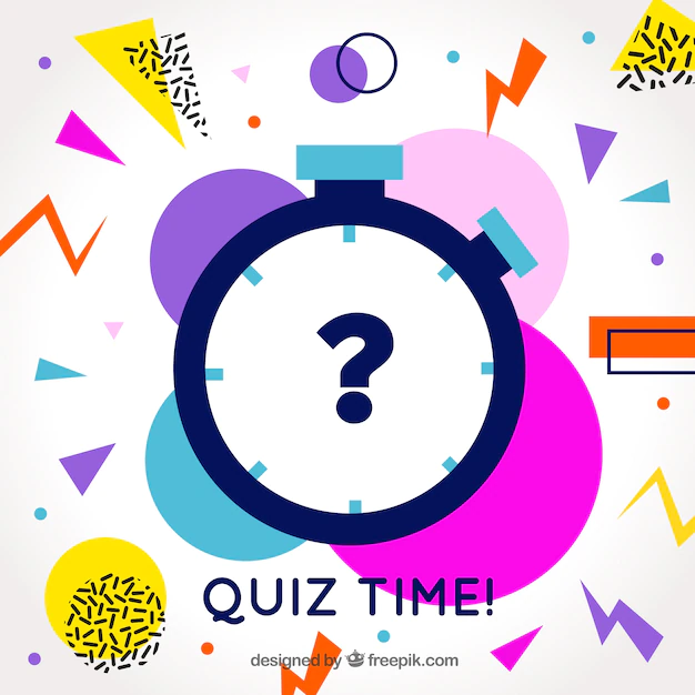 Free Vector | Modern quiz background with colorful shapes