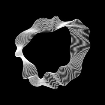 Free Vector | Monochrome abstract contour lines collection