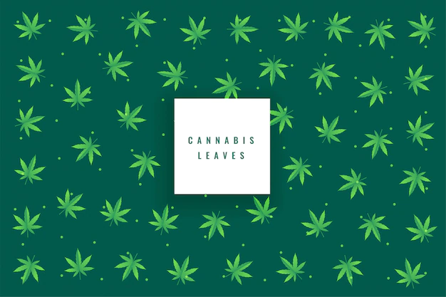 Free Vector | Natural marijuana cannabis leaves pattern background