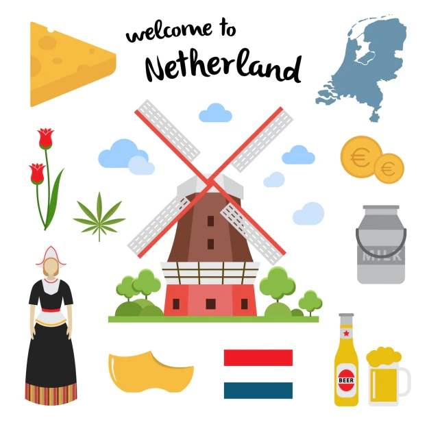 Free Vector | Netherland elements collection