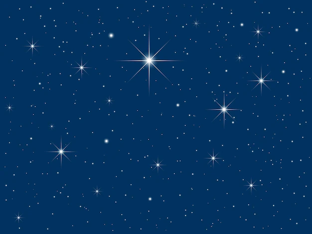 Free Vector | Night sky full of twinkling stars