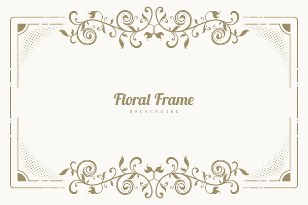 Free Vector | Ornament floral frame background