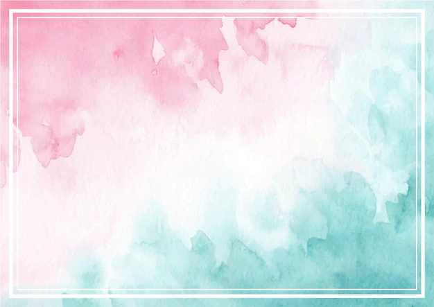 Free Vector | Pink green pastel abstract texture frame background with watercolor