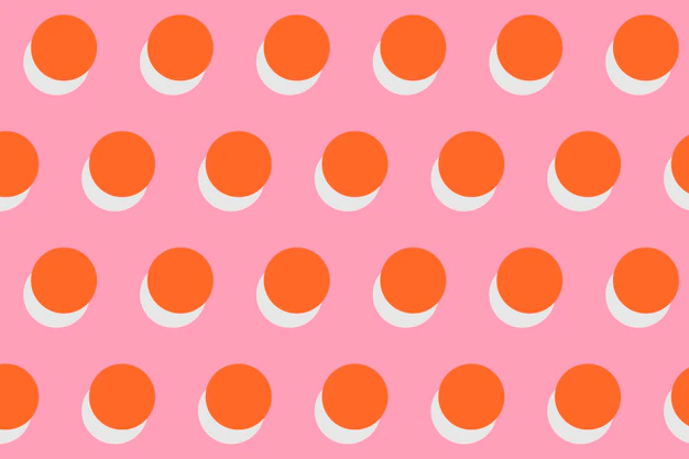 Free Vector | Pink pattern background, polka dot, cute feminine design vector