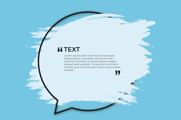 Free Vector | Place for text with blue splash
