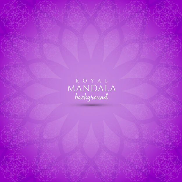 Free Vector | Purple background with mandala design