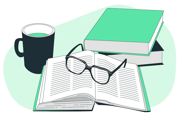 Free Vector | Reading glasses concept illustration