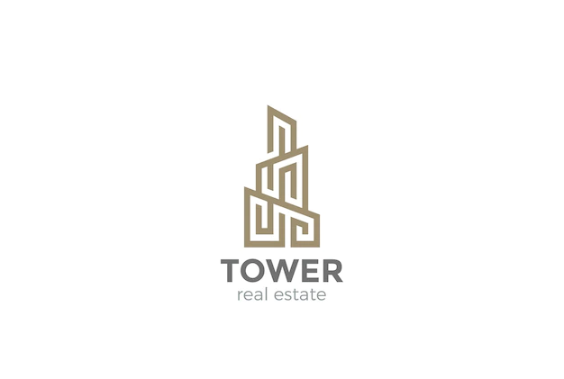 Free Vector | Real estate logo    . linear style