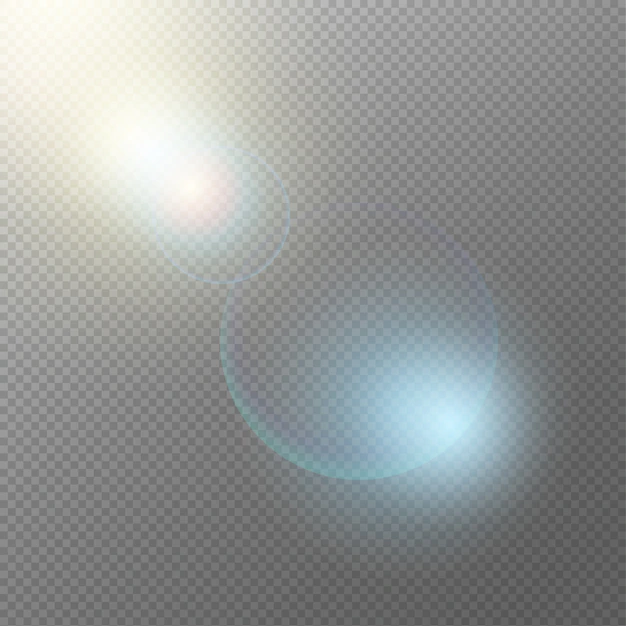 Free Vector | Realistic light elements concept