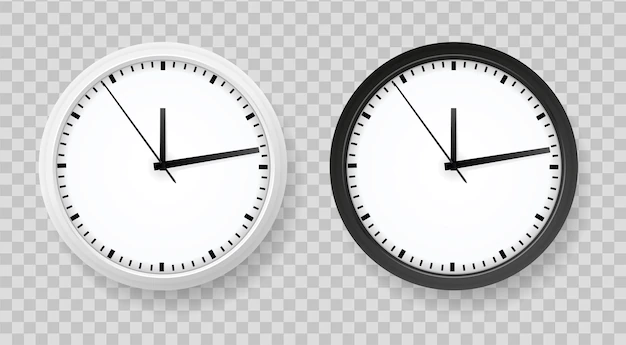 Free Vector | Realistic office clock set
