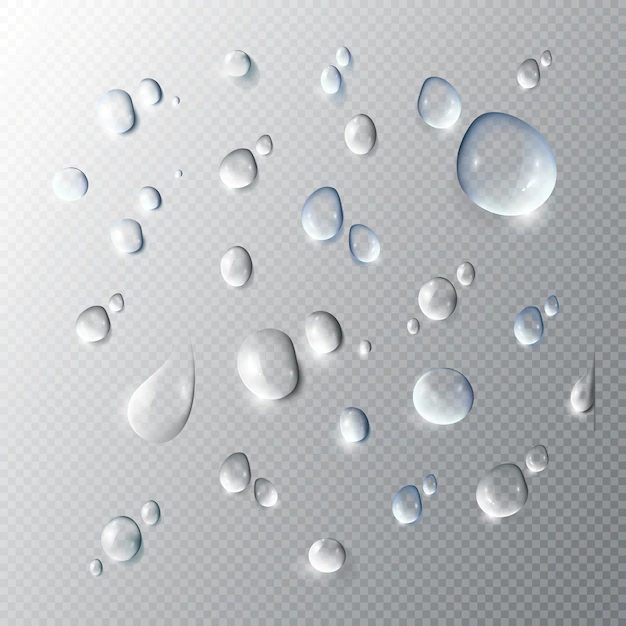 Free Vector | Realistic pure water drops collection