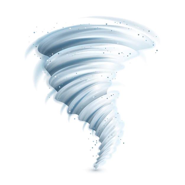 Free Vector | Realistic tornado illustration
