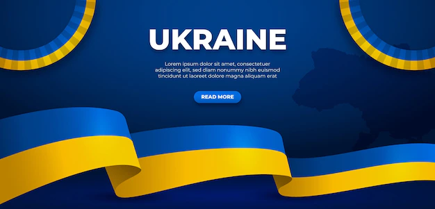 Free Vector | Realistic ukraine banner design