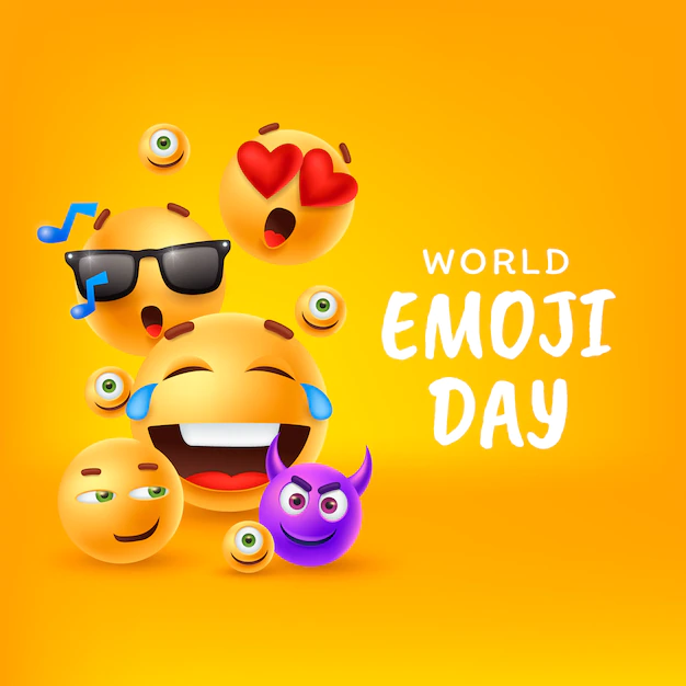 Free Vector | Realistic world emoji day illustration with emoticons