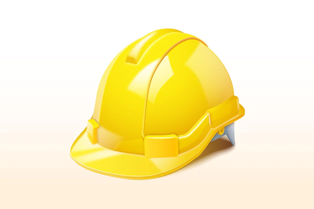 Free Vector | Realistic yellow worker helmet illustration