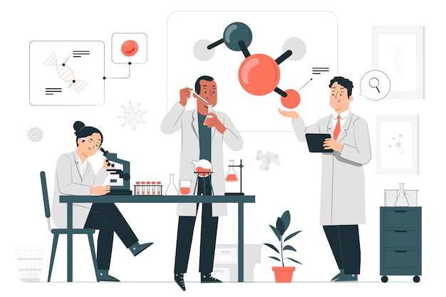 Free Vector | Researchers concept illustration
